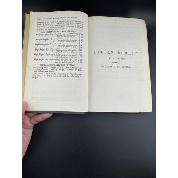 Charles Dickens "Little Dorrit - Volume I" - The Peterson's Duodecimo Edition - Picture 8 of 14